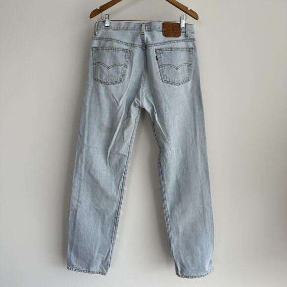 Vintage Levis 501 Jeans Mens 33x32 (Tag 36x34) Light Button Fly USA Made 80s 90s - Picture 4 of 12